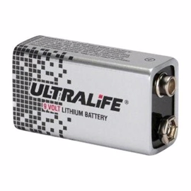 Ultralife 9 volt Lithium batteri til røgalarm